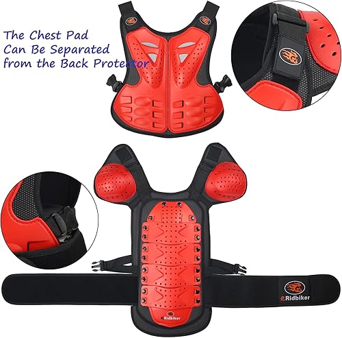 Miniatura 5 de Protector de pecho para niños, equipo de motocross, equipo de motocross, equipo de motocross, codo, rodilla, espinilleras, juego de equipo para ATV