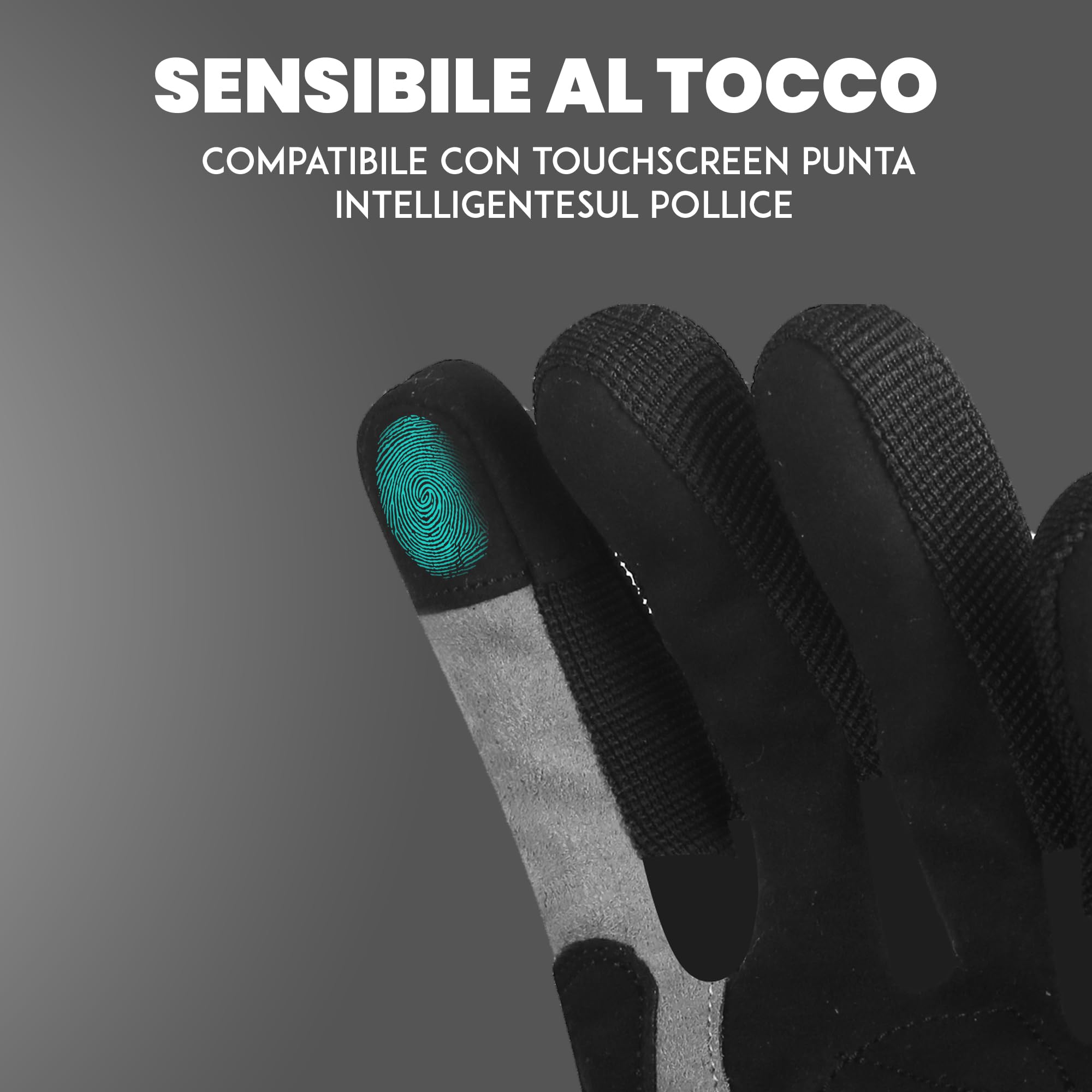 STORM Guanti da moto Estivi Touch Screen Uomo Donna Guanti da Guida Traspiranti con Protezioni per le Dita Guanti da Corsa Fuoristrada