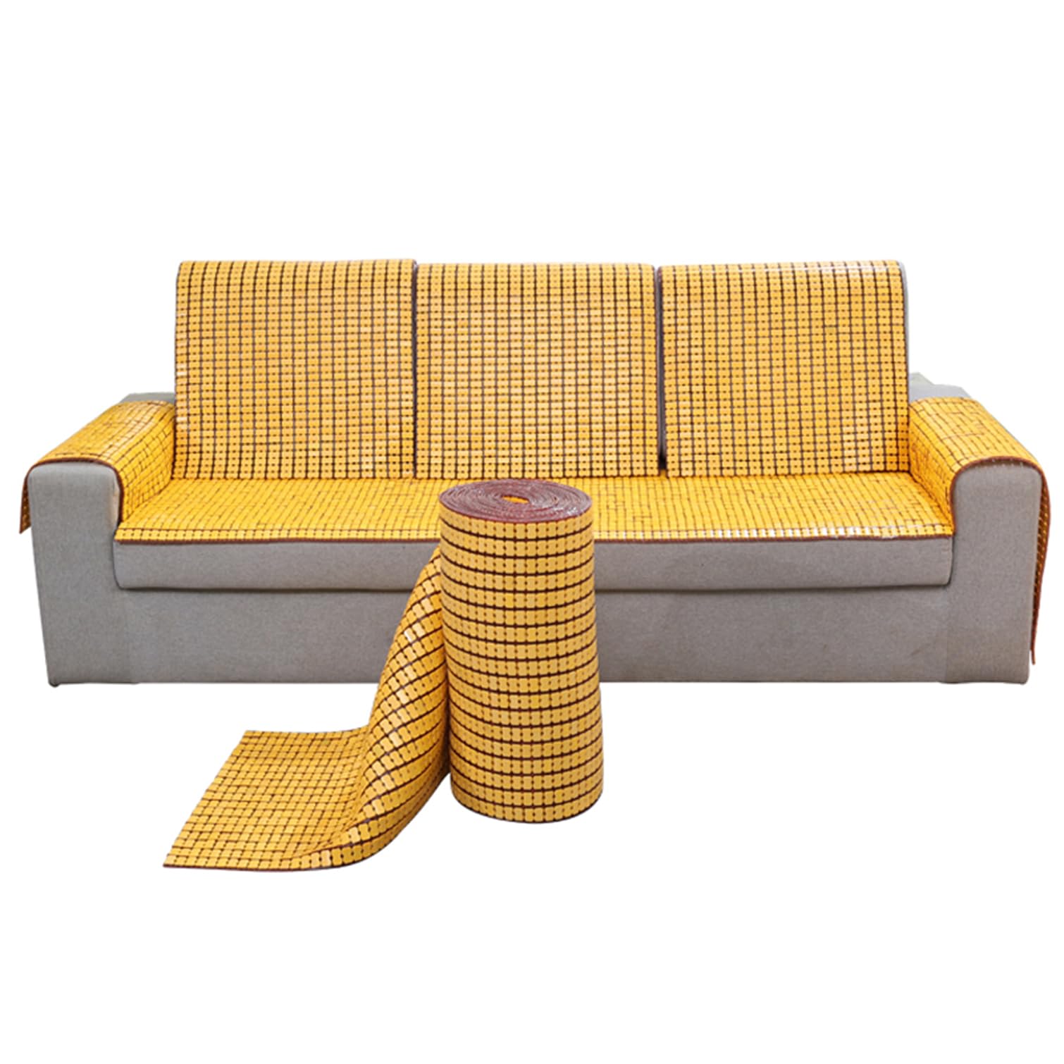 EYRMQWJPC Foldable Summer Bed Mat, Natural Bamboo Summer Sleeping Cooling Mat For Single Double Bed Sofa Chair Multiple Sizes(50x50cm(19.7x19.7in))