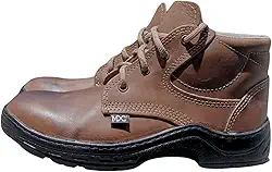 Coturno Botina Bota Couro Legitimo Trabalho EPI Segurança CA Bico PVC Masculino Feminino Unissex MXC BRASIL