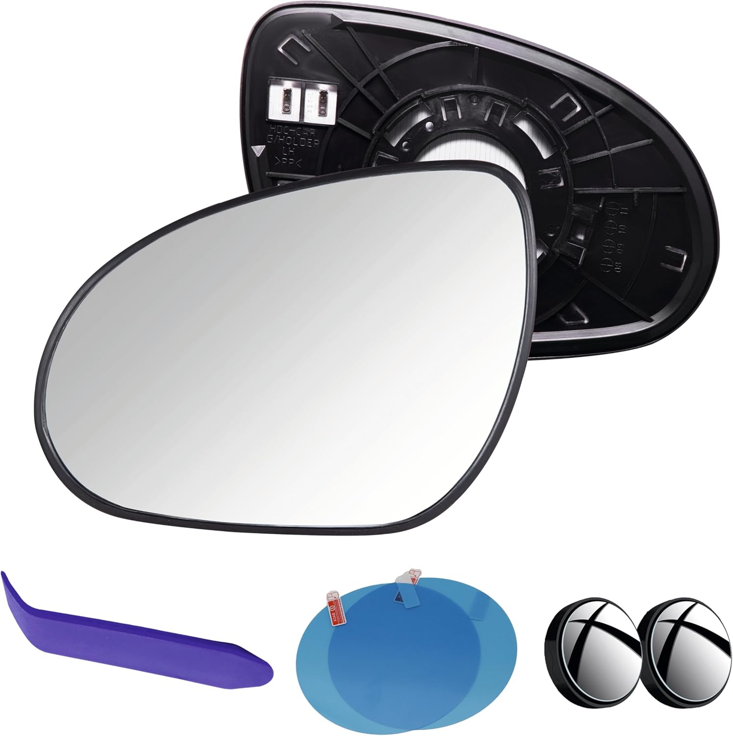 EAP Driver Side Mirror Glass Compatible With Hyundai Elantra Touring 2009-2012, Heated, 876112L311