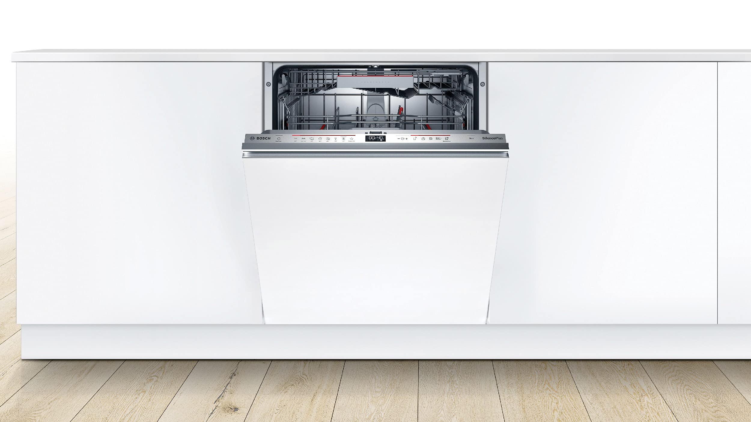 Bosch Elettrodomestici SMV6EDX57E Serie 6, Lavastoviglie a scomparsa totale, 60 cm, a incasso, in Acciaio inossidabile, Efficiency Class D