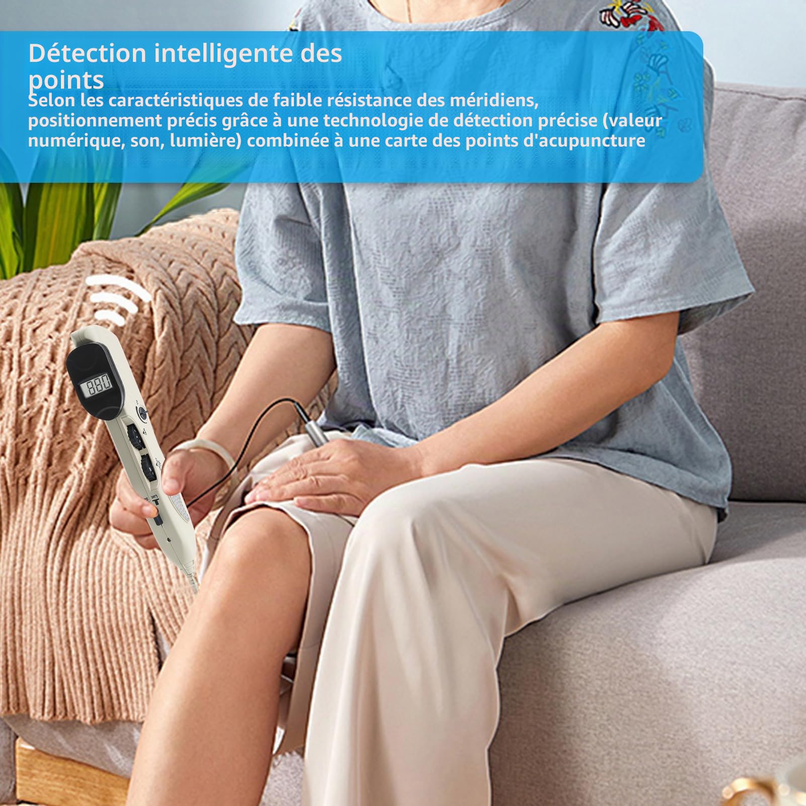 Stylo Acupuncture Stylo électronique D'acupuncture Sans Aiguille Soulagement de la Douleur Détecteur Point D'acupuncture Masseur Corporel Meridian Acupuncture Pen Rechargeable