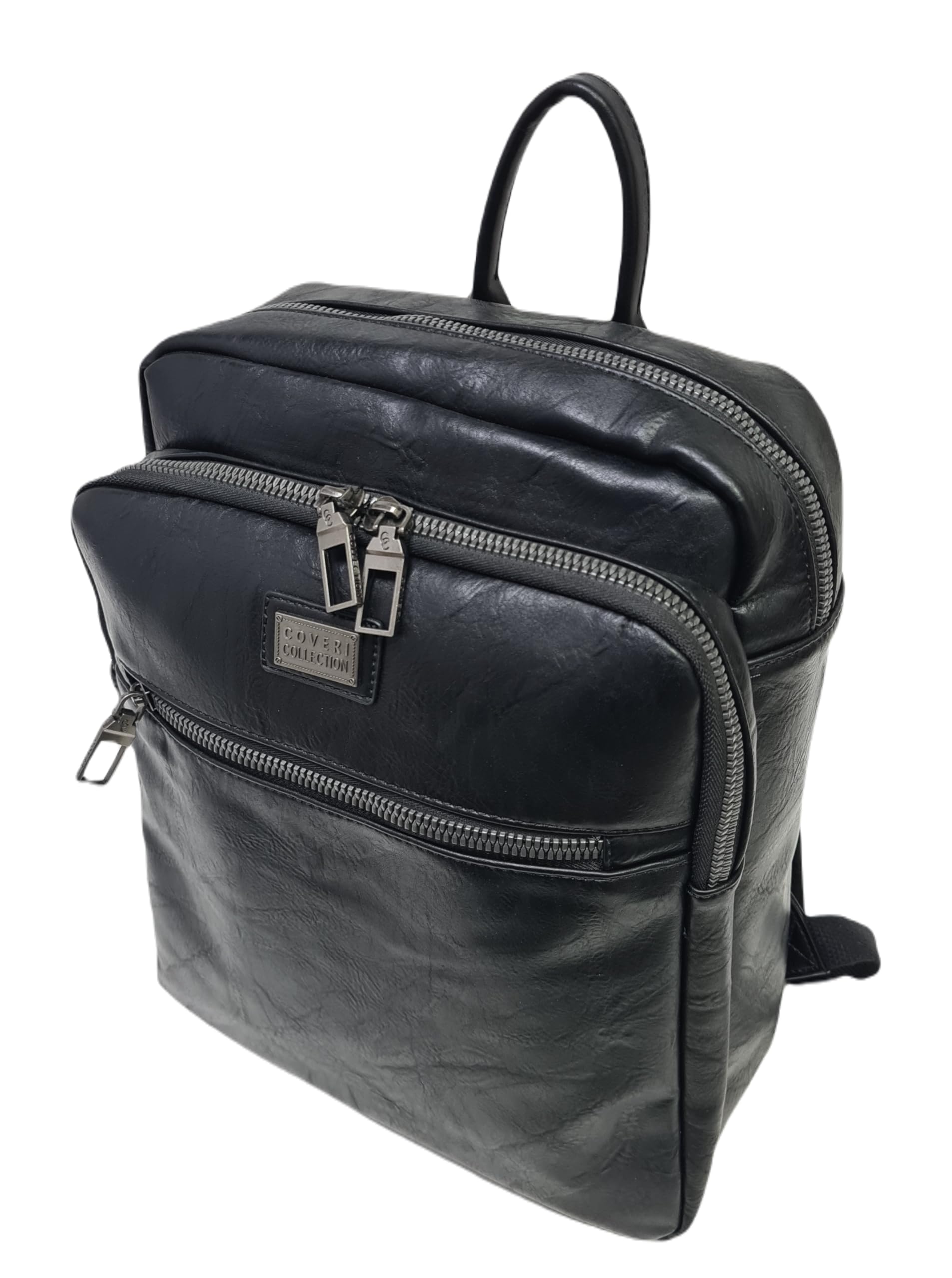 COVERI COLLECTION Zaino in Ecopelle, Dimensioni 37x29x11 cm, Ampio Scomparto con Zip, Porta Computer, Colore ART.5070-8