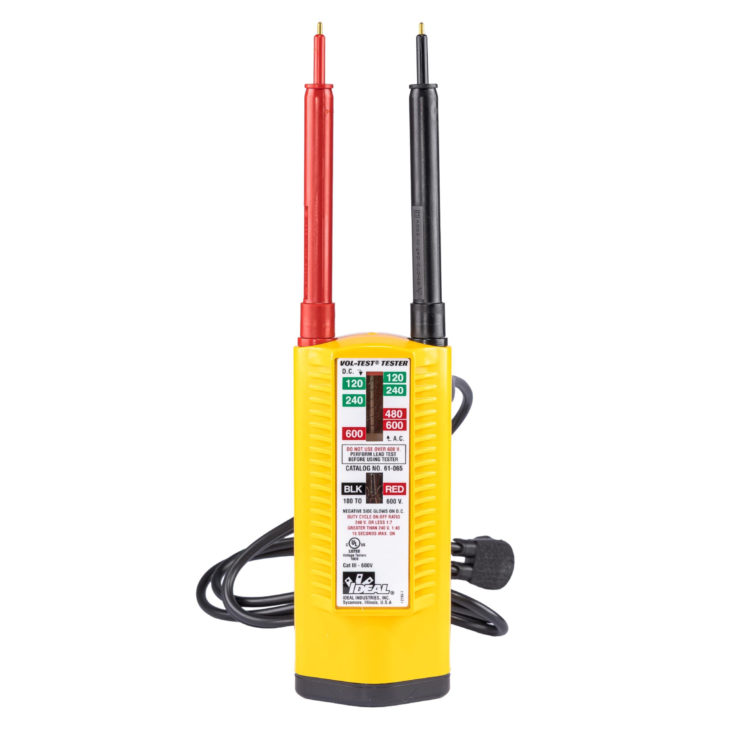 IDEAL INDUSTRIES INC. 61-065 Vol-Test Voltage Tester, CATIII for 600v:  Amazon.co.uk: DIY & Tools