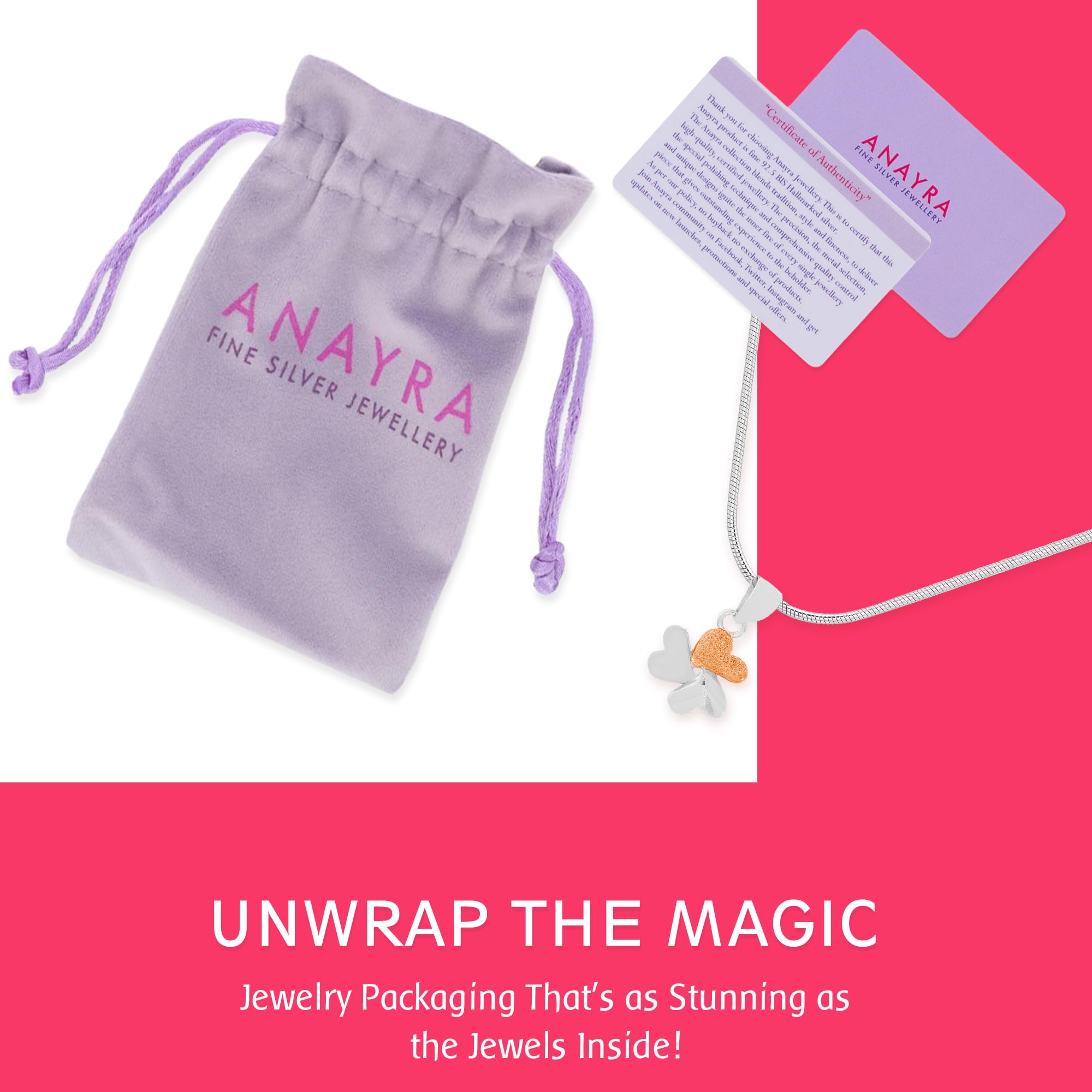 ANAYRA - Juego de colgantes de plata para mujer, joyería de plata 925 pura, colgante de plata para mujer, juego de joyas con colgante, regalo de cumpleaños para mamá, regalo de aniversario para ella,