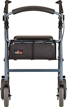 Amazon.com: NOVA Medical Products Zoom Rollator Walker Blue 24