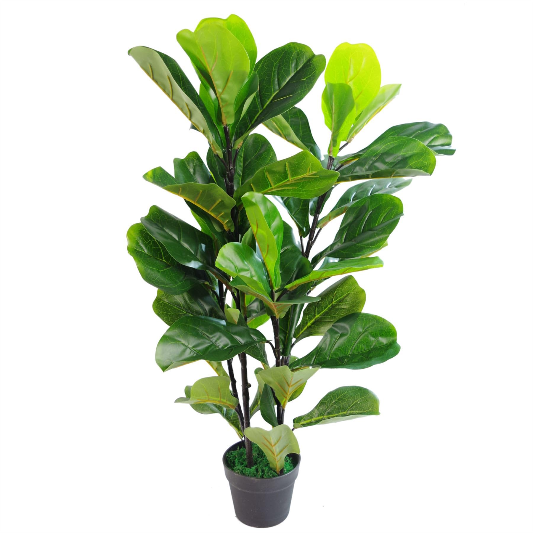 Leaf Large Artificial Fiddle Fig Tree In Pot 90Cm
