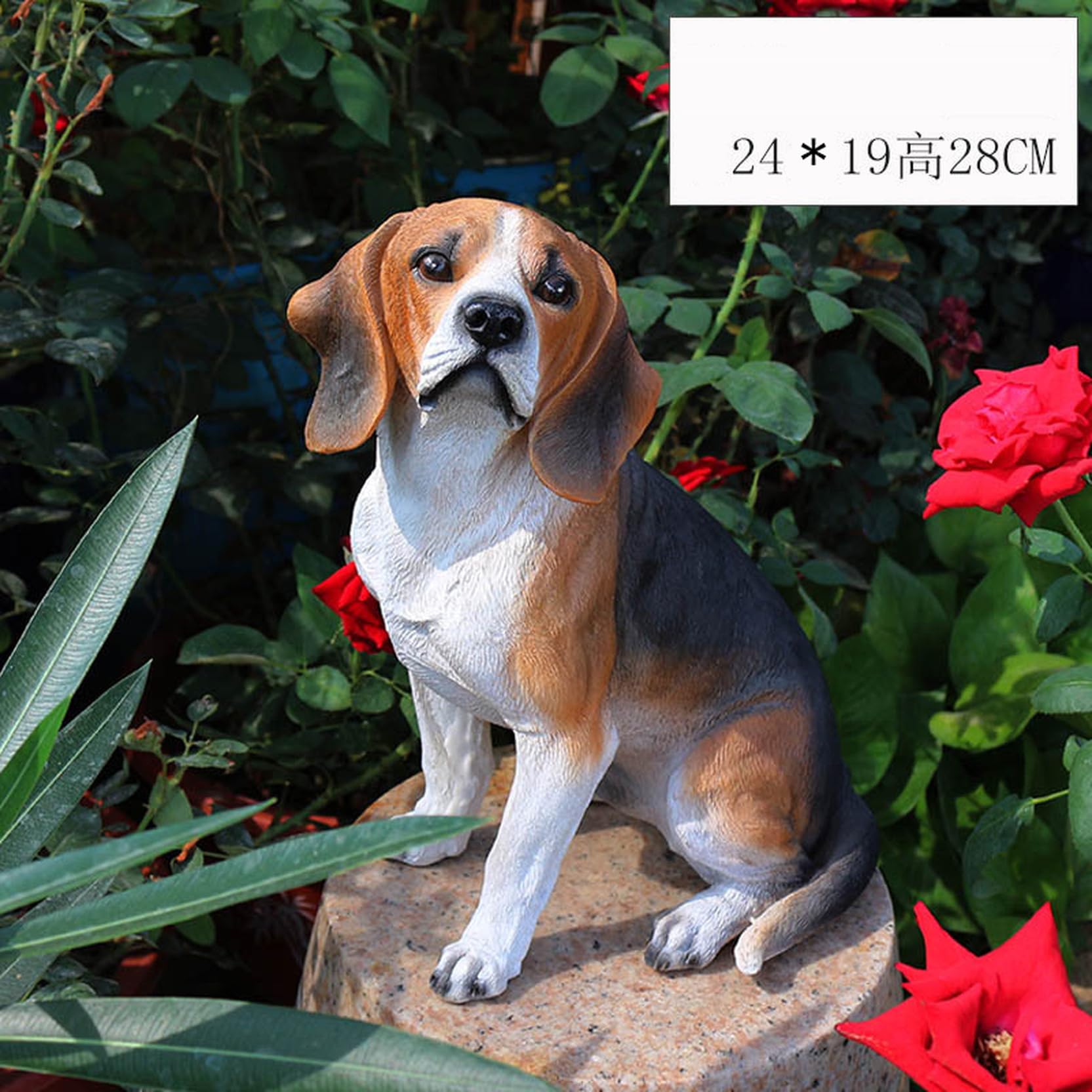 リアル　犬の樹脂製オーナメント　置物　犬　フィギュア Amazon.co.jp: 犬置き物リアル ガーデンオーナメント 犬 タイプ リアル