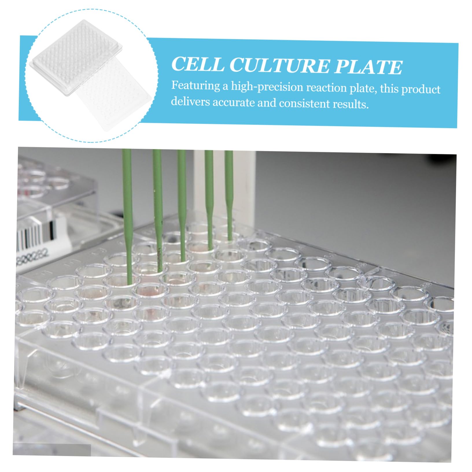 Cabilock 3 series Placa De Cultivo Para Laboratorio Herramientas De Cultivo De Tejidos Bandeja De Cultivo De Tejidos Equipo De Laboratorio Bandejas De Cultivo Placa De Cultivo 100 piezas*3