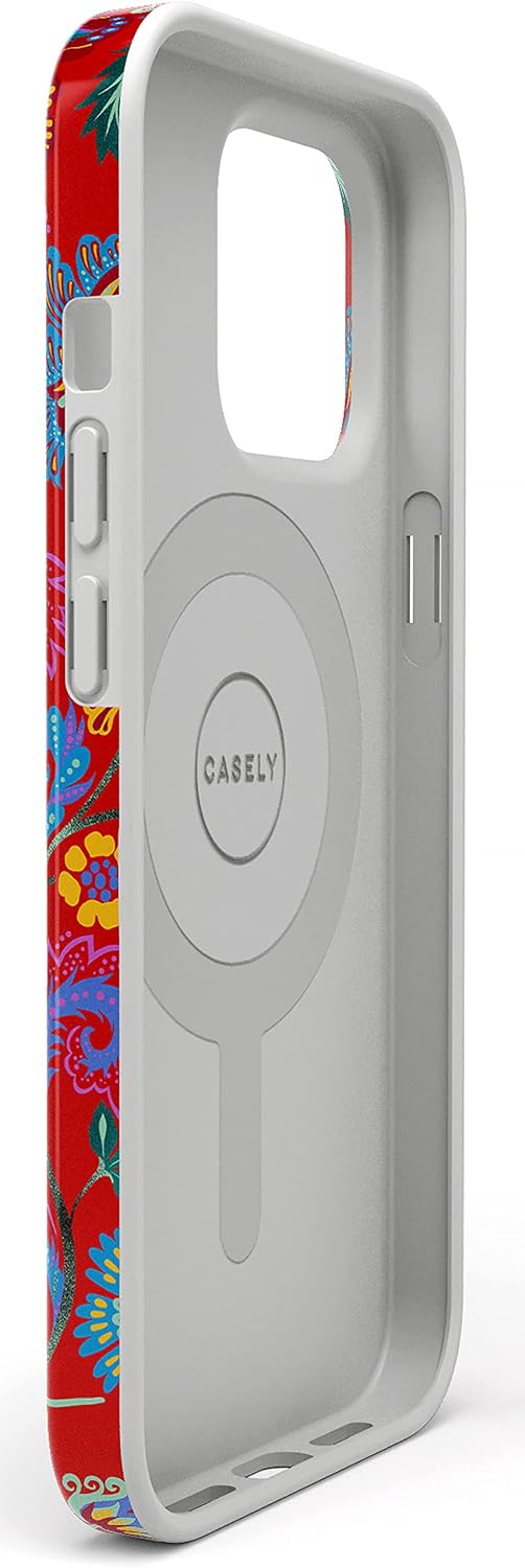 Casely iPhone 14 Pro Max Case | Painted Flowers | Frida Kahlo Floral | Compatible with MagSafe | Classic Ultra Slim Design