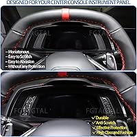 Vista 2 de Adhesivo suave de fibra de carbono para panel de instrumentos, compatible con Chevrolet Corvette C8 2020-2025, accesorios adhesivos para panel