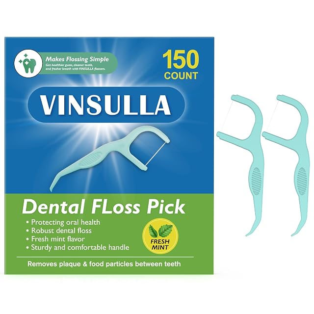 Professional Clean Flossers Extra Strong Flosser Pick Fresh Mint 150 Count
