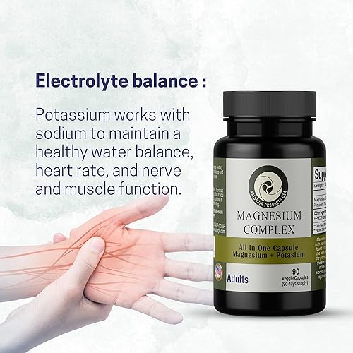 Miniatura 8 de Complejo de magnesio – Mejor absorción – Citrato de magnesio + citrato de potasio – Apoya el alivio del estrés – Mejor sueño, salud del corazón,