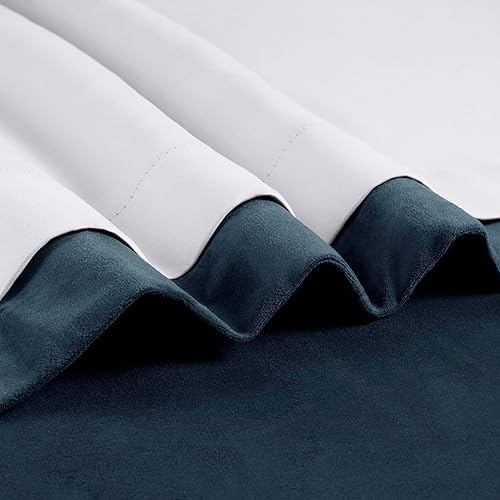 Miniatura 9 de HPD Half Price Drapes - Cortinas opacas de terciopelo, 1 panel de cortina opaca plisada para sala de estar y dormitorio, 25 pulgadas de ancho x 84