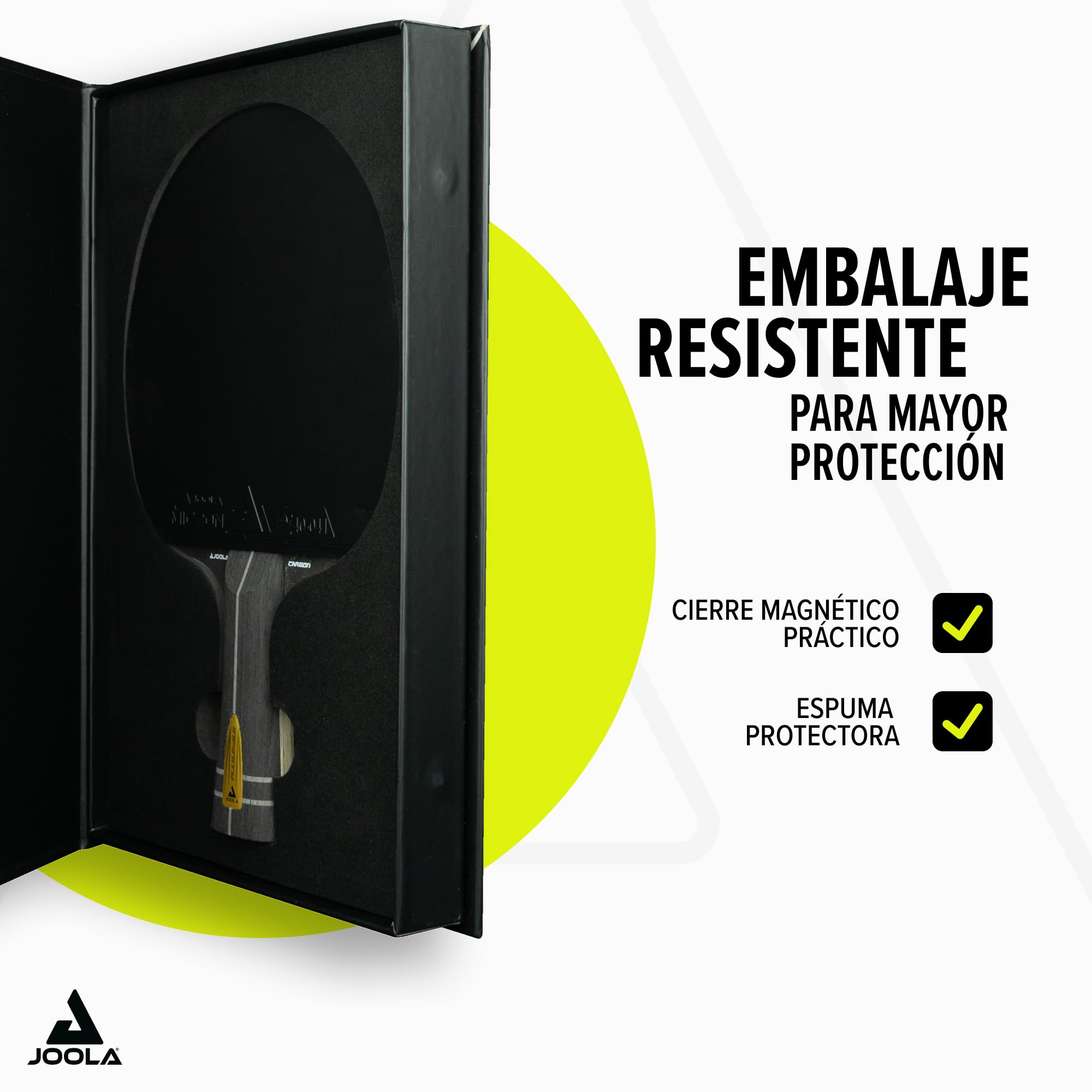 JOOLA Palas de Tenis de Mesa Profesionales Infinity Carbon Mega Carbon Rossi ITTF