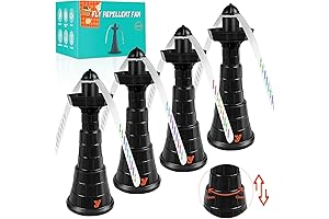 Tabletop Fan to deter bugs with holographic blades