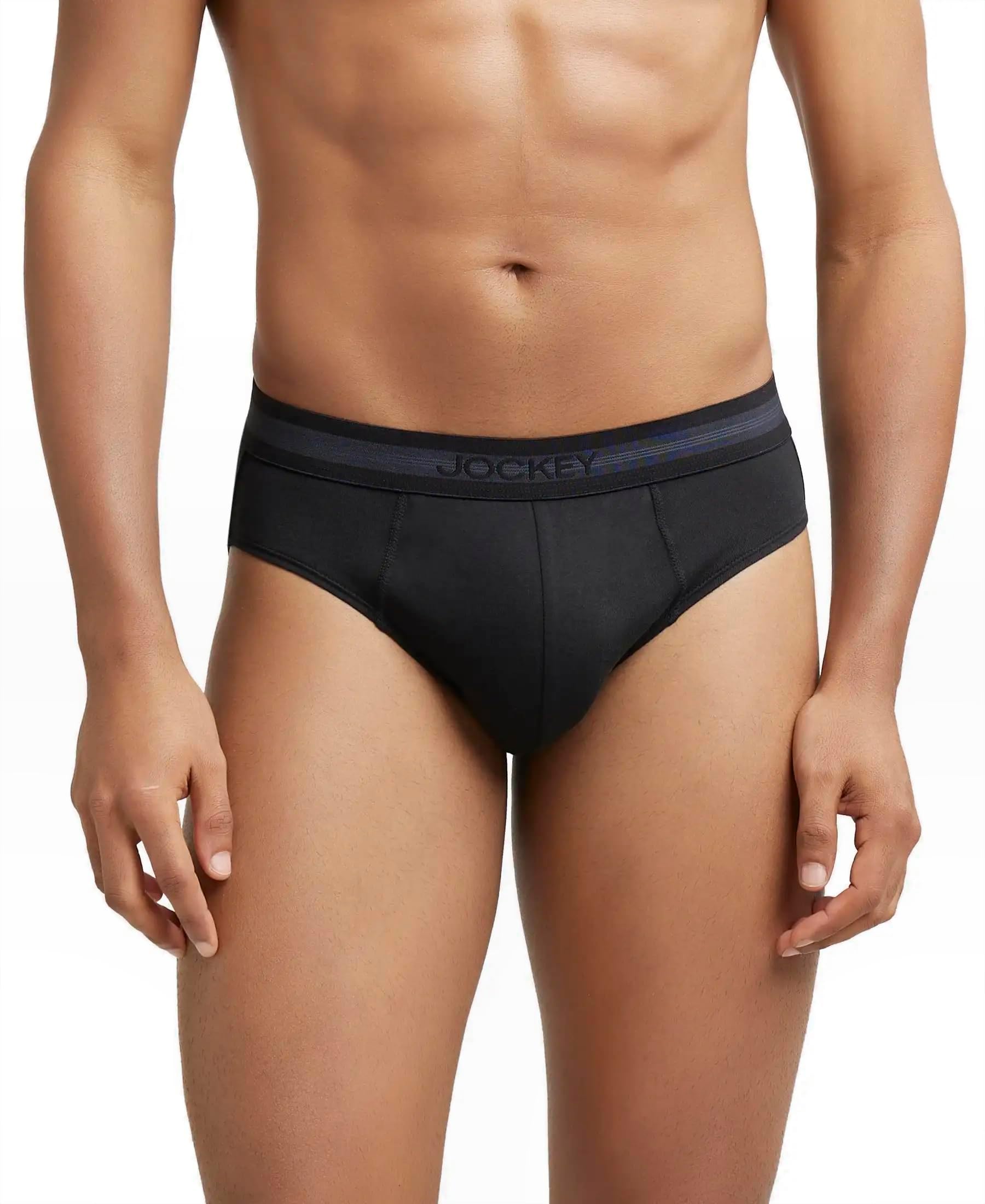 1011 Men's Super Combed Cotton Solid Brief with Stay Fresh Properties