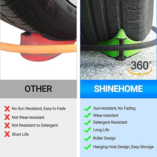 Miniatura 3 de 4 piezas de guía de manguera de automóvil, herramientas de limpieza para detalles de automóvil, guías de manguera para lavado de autos, rodillo