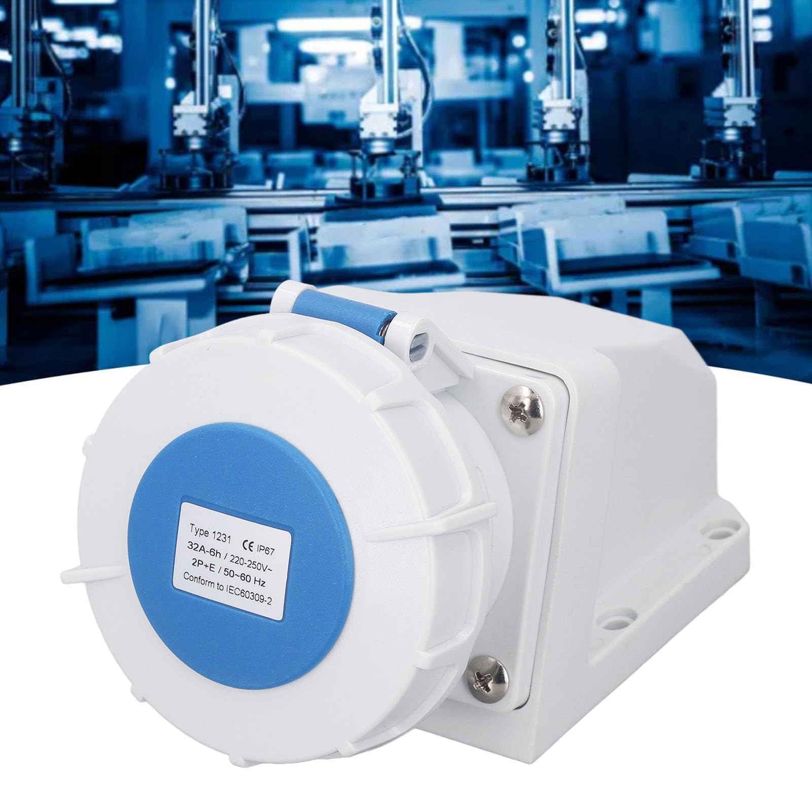 Industriel IP67 32a 2p + e ABS Matériel pour Applications Industrielles