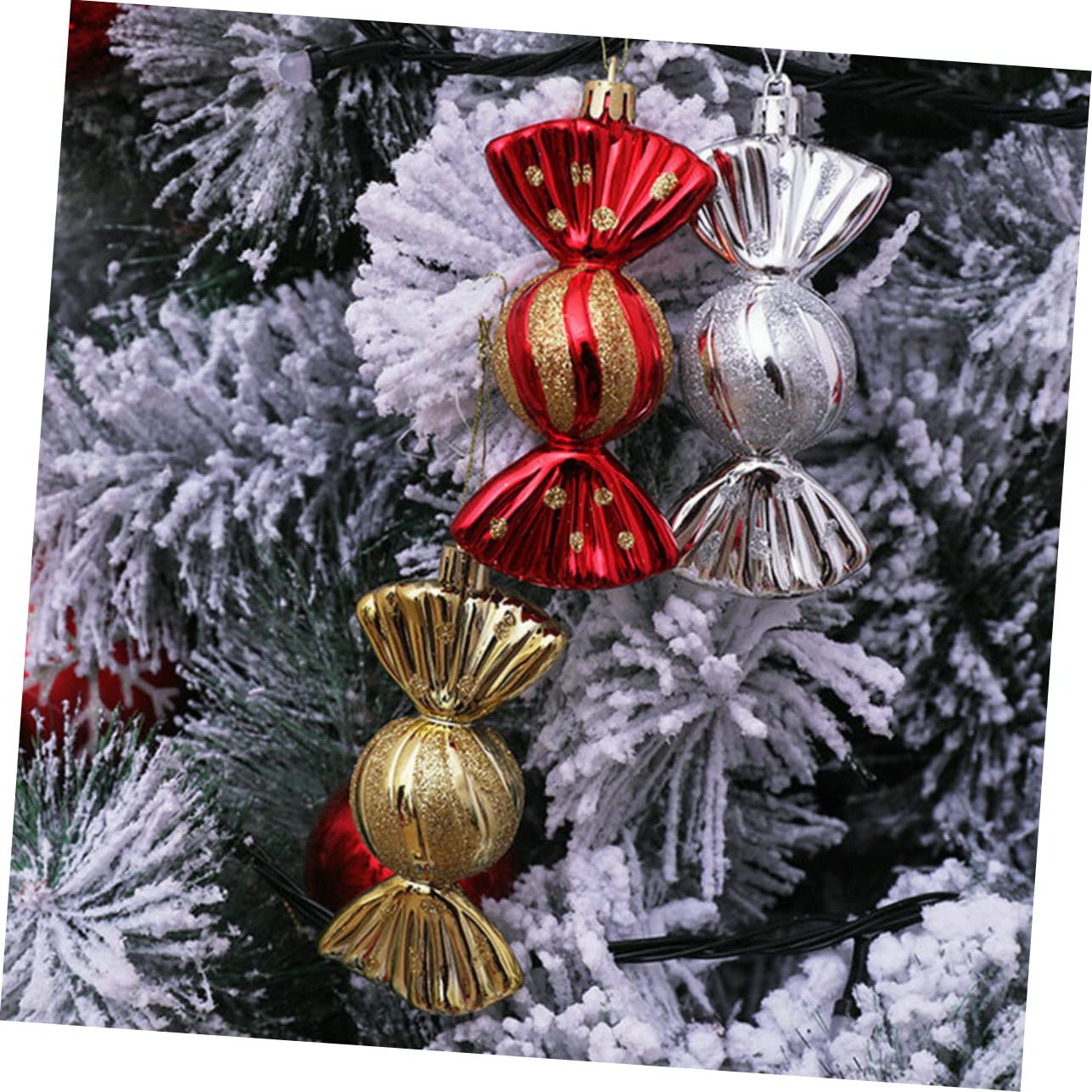 5 Piezas Adornos para Árbol De Navidad Colgantes Navideños Accesorios Colgantes para Navidad para Decorar La Fiesta Familiar