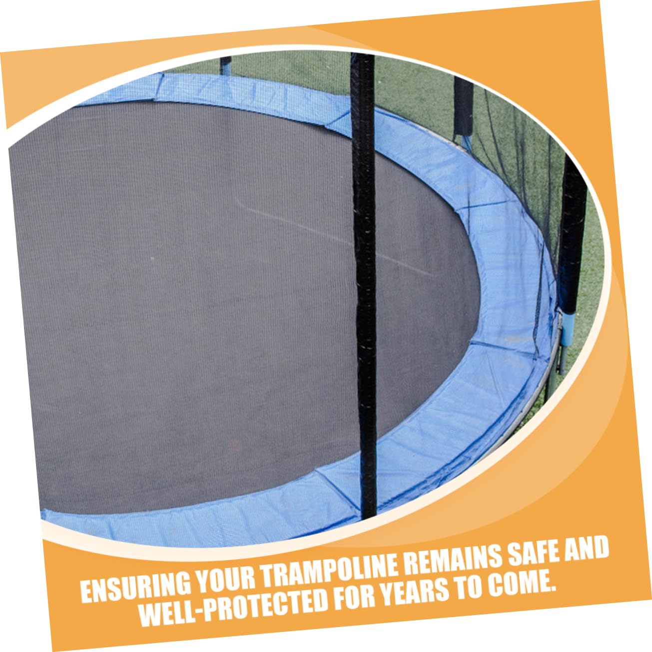 NULYLU Trampoline Cover for Trampoline Weatherproof Protection Sleeve Easy Installation Accessory for