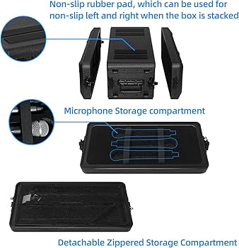 Amazon.co.jp: ECGOIOE 4U ラックケース 浅い深さ12インチ、19インチ