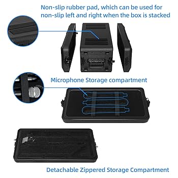 Amazon.co.jp: ECGOIOE 4U ラックケース 浅い深さ12インチ、19