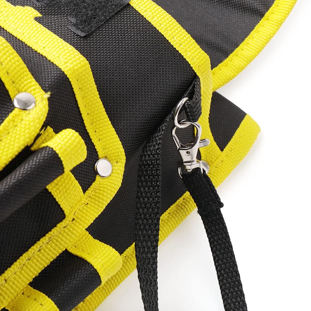 Elektryk Torba na narzędzia Praca Pas biodrowy DIY Nylon Płótno do przechowywania Pokrowiec Organizer (Jasnoszary Talla ?nica)