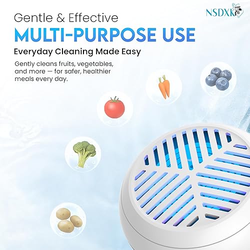 Miniatura 7 de Lavadora de frutas y verduras, Dispositivo limpiador de frutas y verduras, Lavado de verduras inalámbrico portátil USB con tecnología de