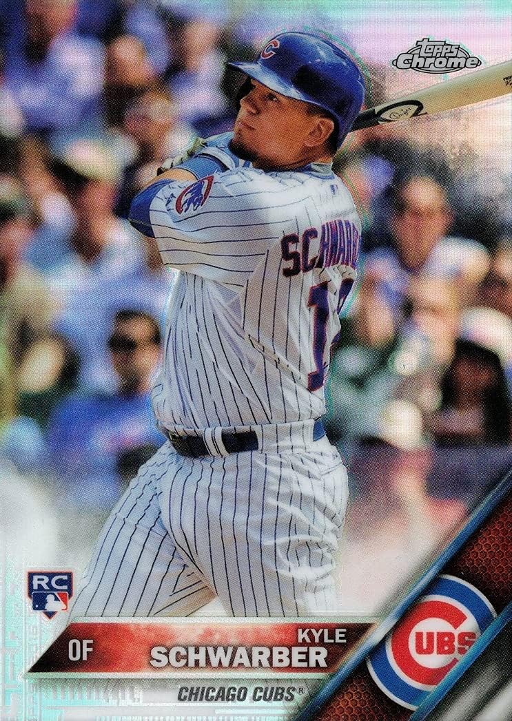 2016 Topps Chrome Refractor #166 Kyle Schwarber Baseball Rookie Card