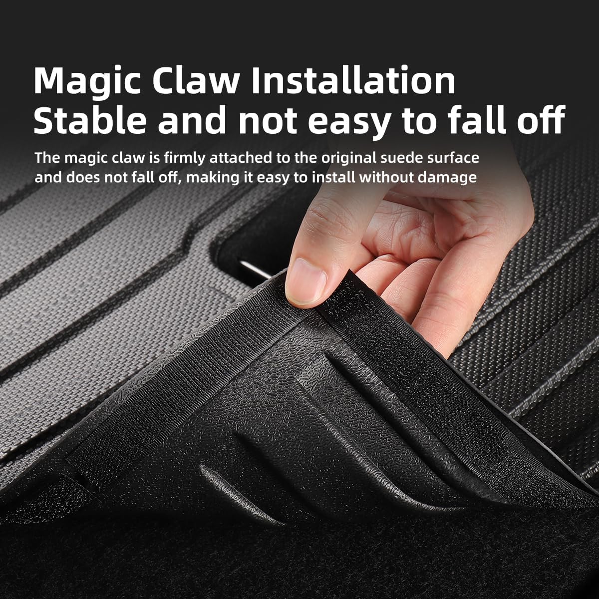 Trunk Mat & 3rd Row Backrest Mat for Hyundai Palisade 2026 All Weather TPE Cargo Liner Accessories Interior Black