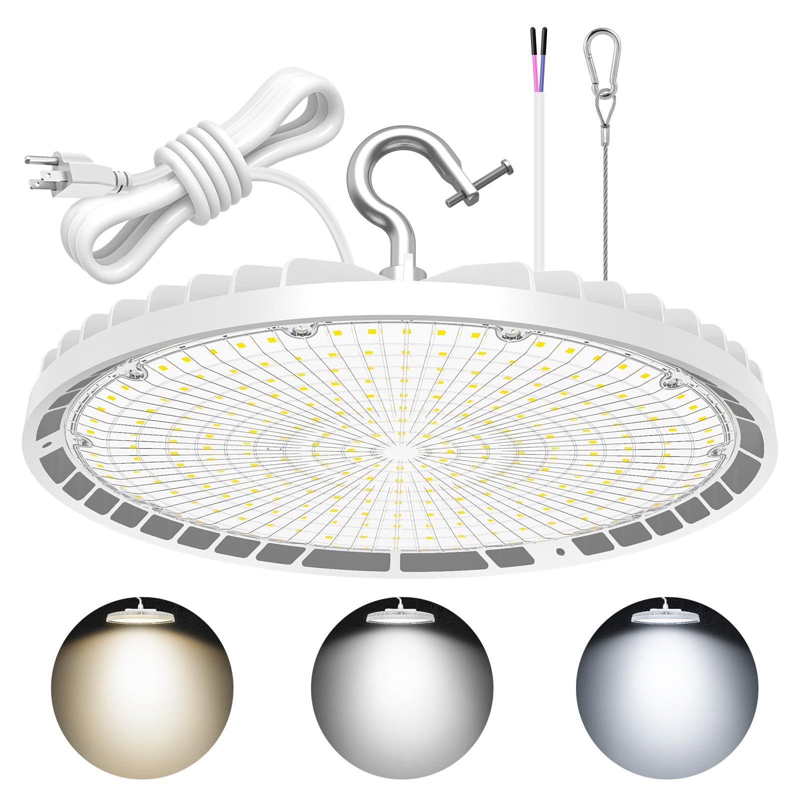 LED High Bay Light 150W 120W 90W Adjustable 4500K 5000K 5700K Adjustable UFO High Bay LED Shop Light