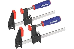 WORKPRO 6-Inch Steel Bar Clamps with QC Mate Quick Coupler Hand Clamp