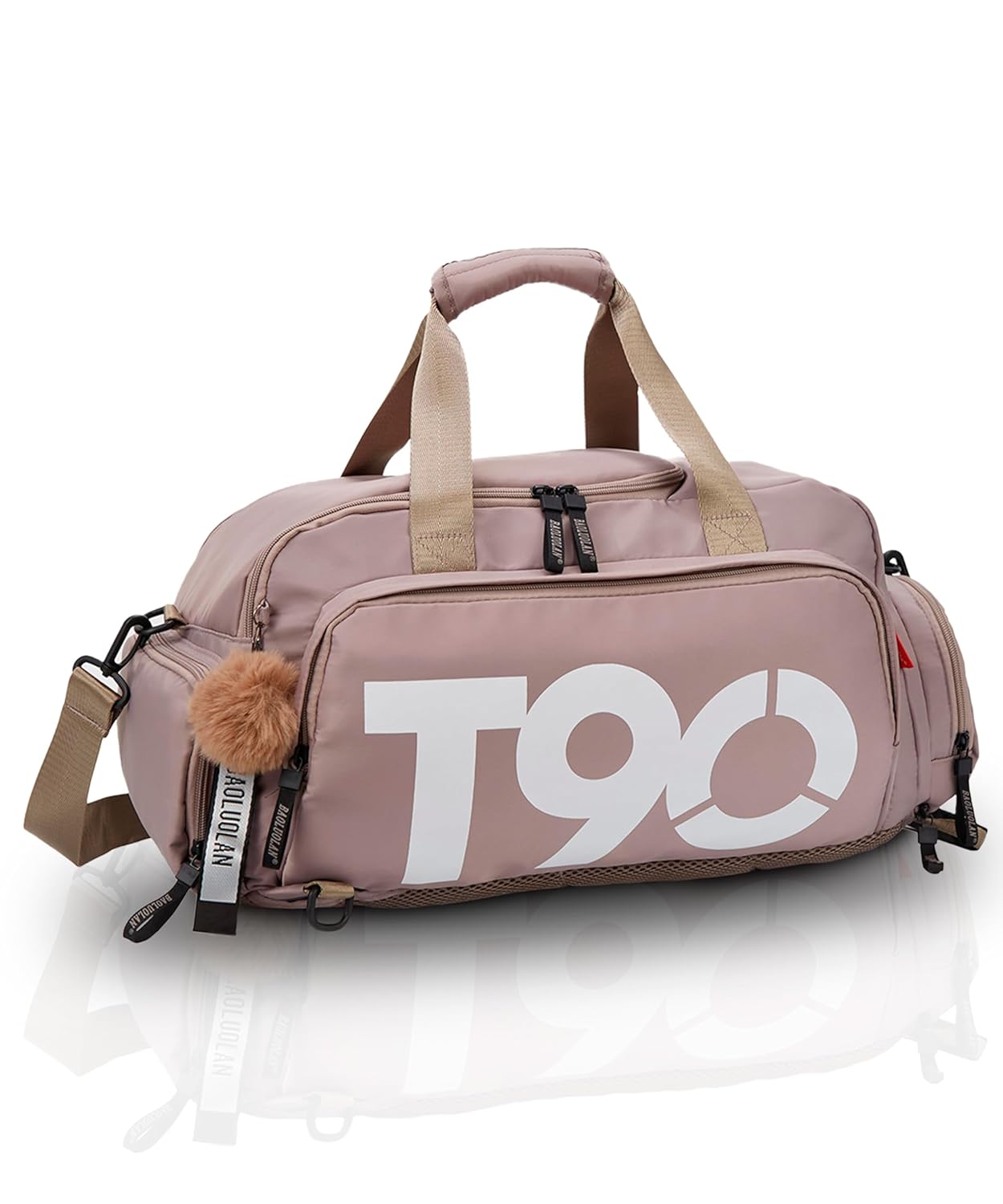 Bolsa Impermeável 3 em 1 para Academia Praia Viagem E Trabalho | Masculina Feminina Unissex (Caqui)