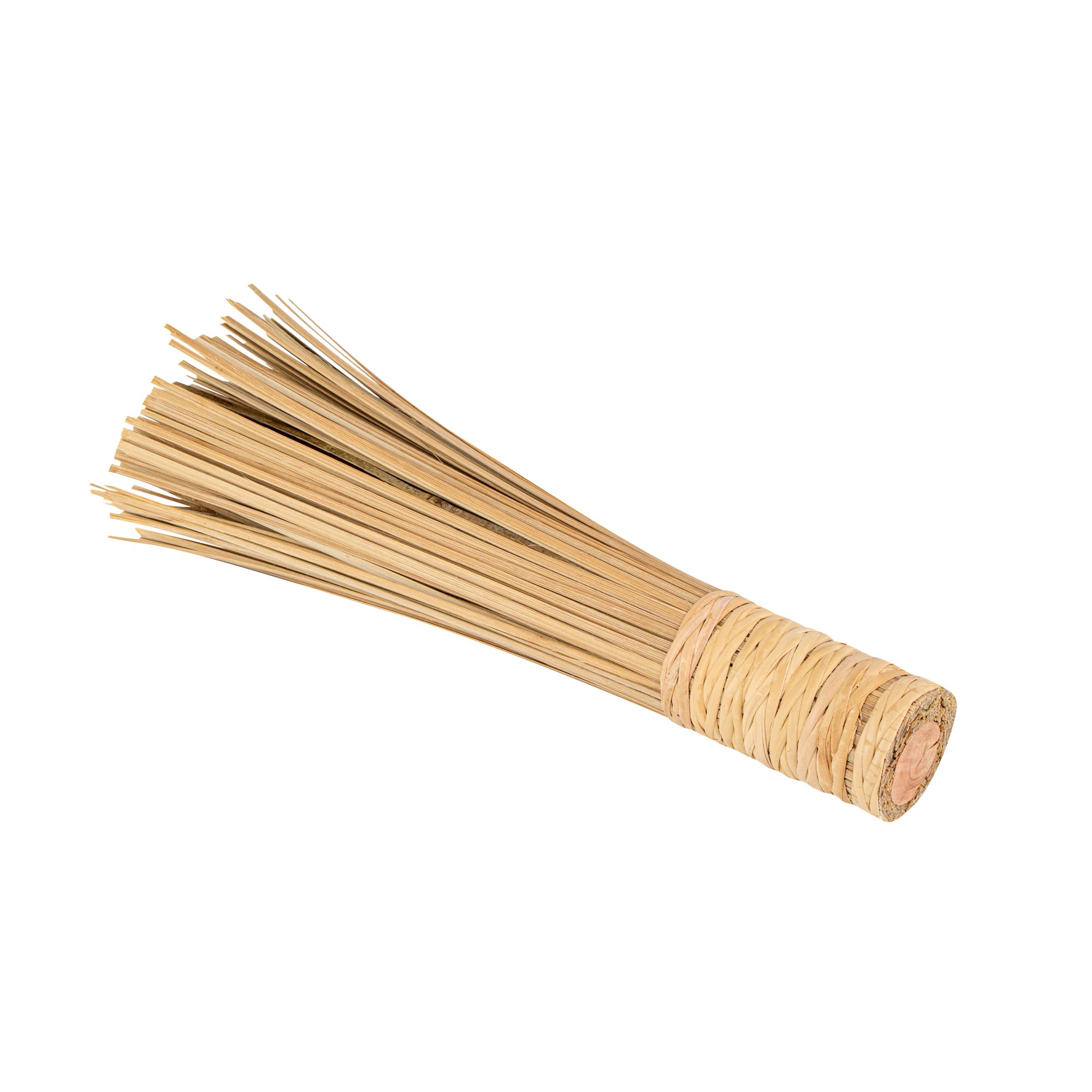 Restaurantware - Motomori - Batidor de limpieza de 11 pulgadas, 1 cepillo tradicional para wok, batidor rígido, mango ergonómico, raspador de ollas de bambú, adecuado para limpiar wok, sartenes,