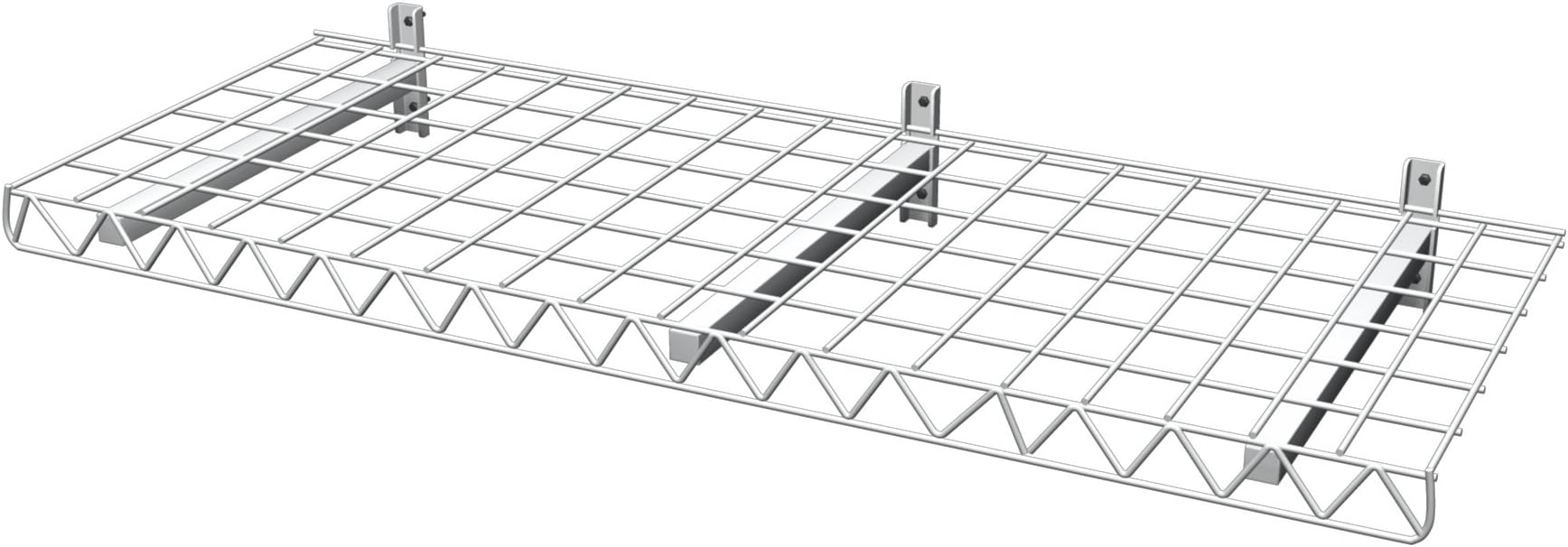 18"x48" Steel Wall Shelves (White)