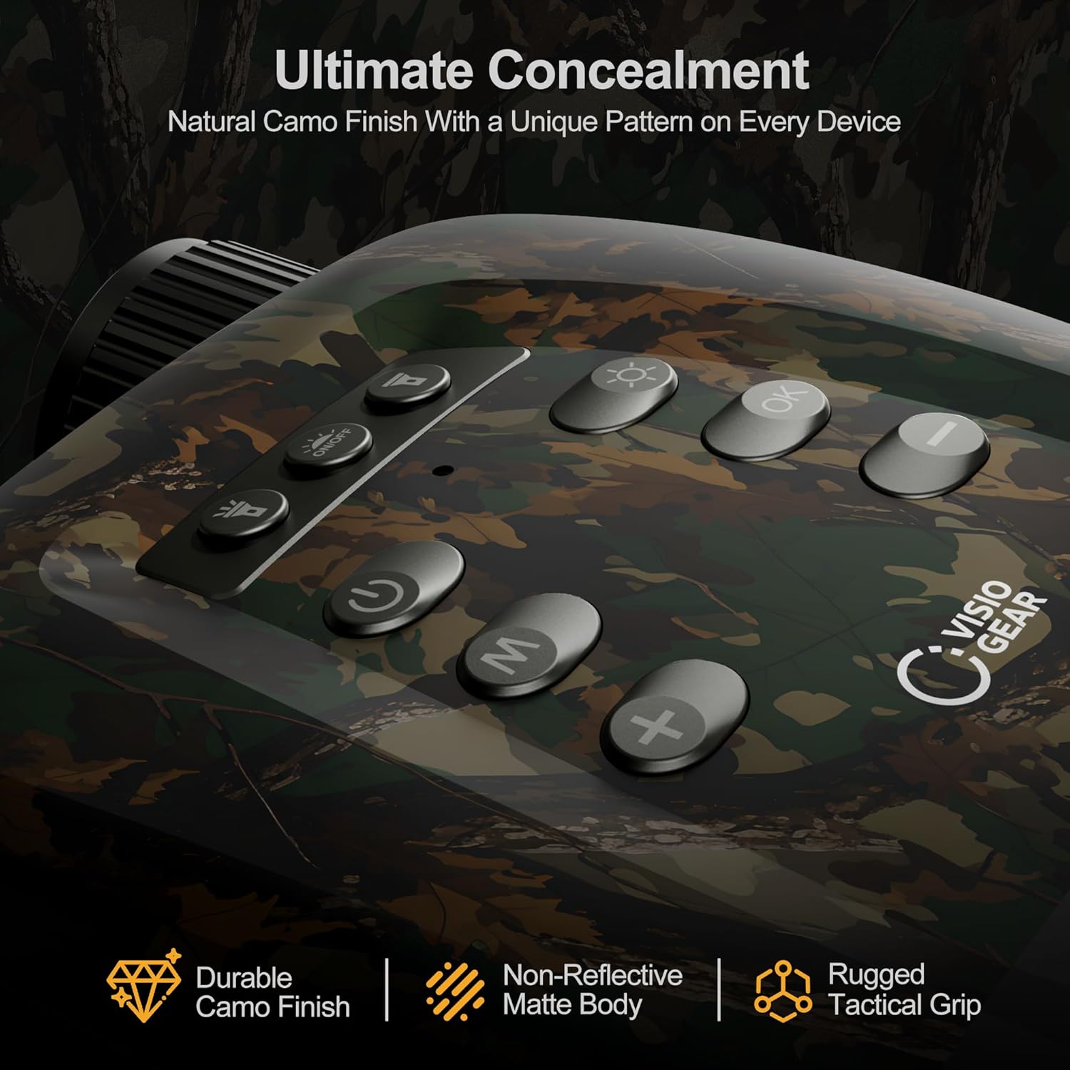 Night Vision Binoculars - Night Thunder X3 4K Night Vision Goggles for Adults, AI Color Mode, 2000ft Range, 5000mAh Battery, 32GB Card for Camping & Hunting, Camouflage - Image 2