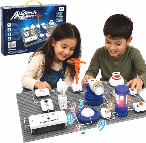 STEM Science Kit for Kids, 37 Pieces Electronics Circuit Exploration Toy with 30