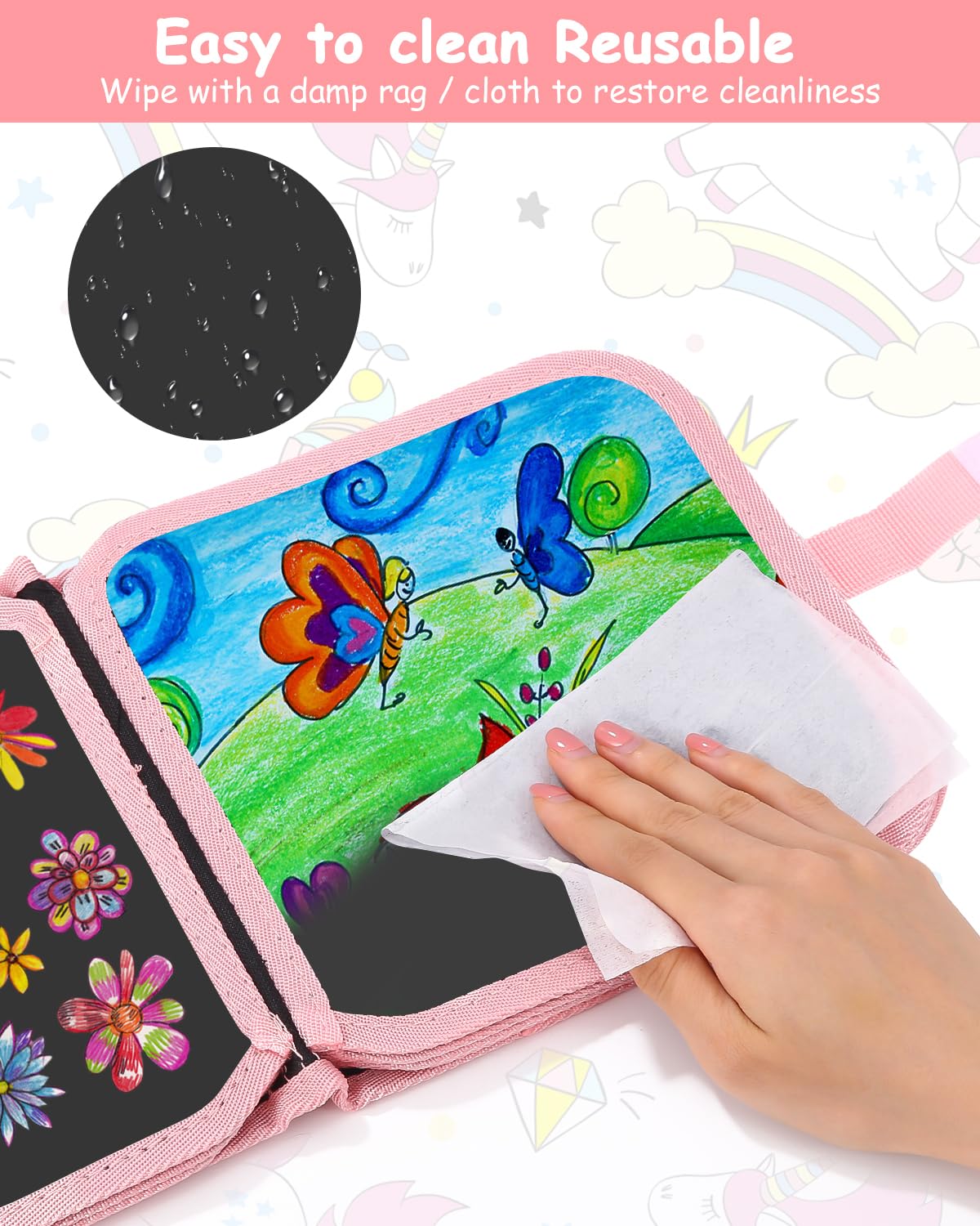 Tavoletta Disegno Per Bambini: Cancellabile, Con 12 Penne, Regalo Divertente - Foto 3