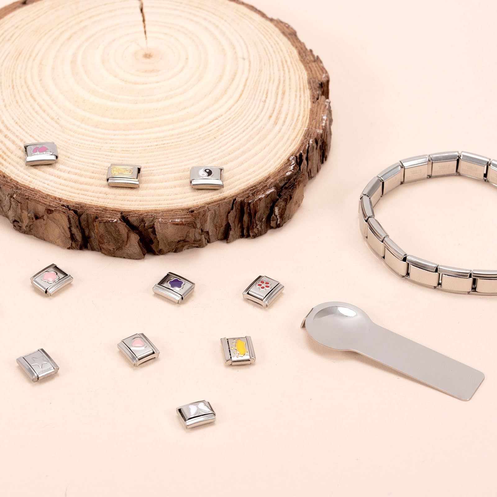 Kunoli italian charm bracelet set-9mm,Geschenk für frauen mama,italian charms,Abnehmbar Italienisches Charm