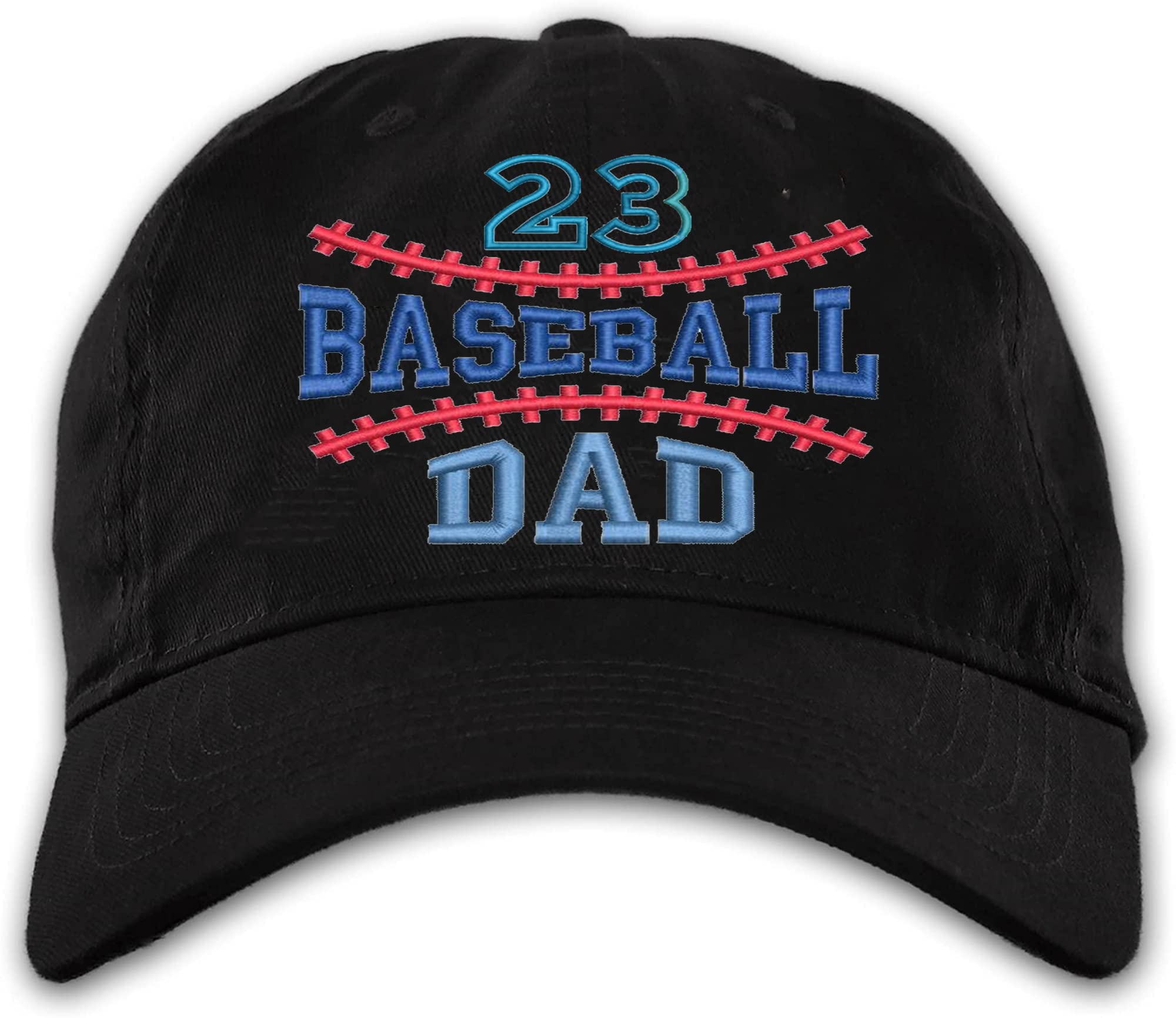 Personalized Baseball Dad Mom Cap Custom Number Baseball Mom Dad Hat Sport Hats for Men Women Baseball Cap Red Hat