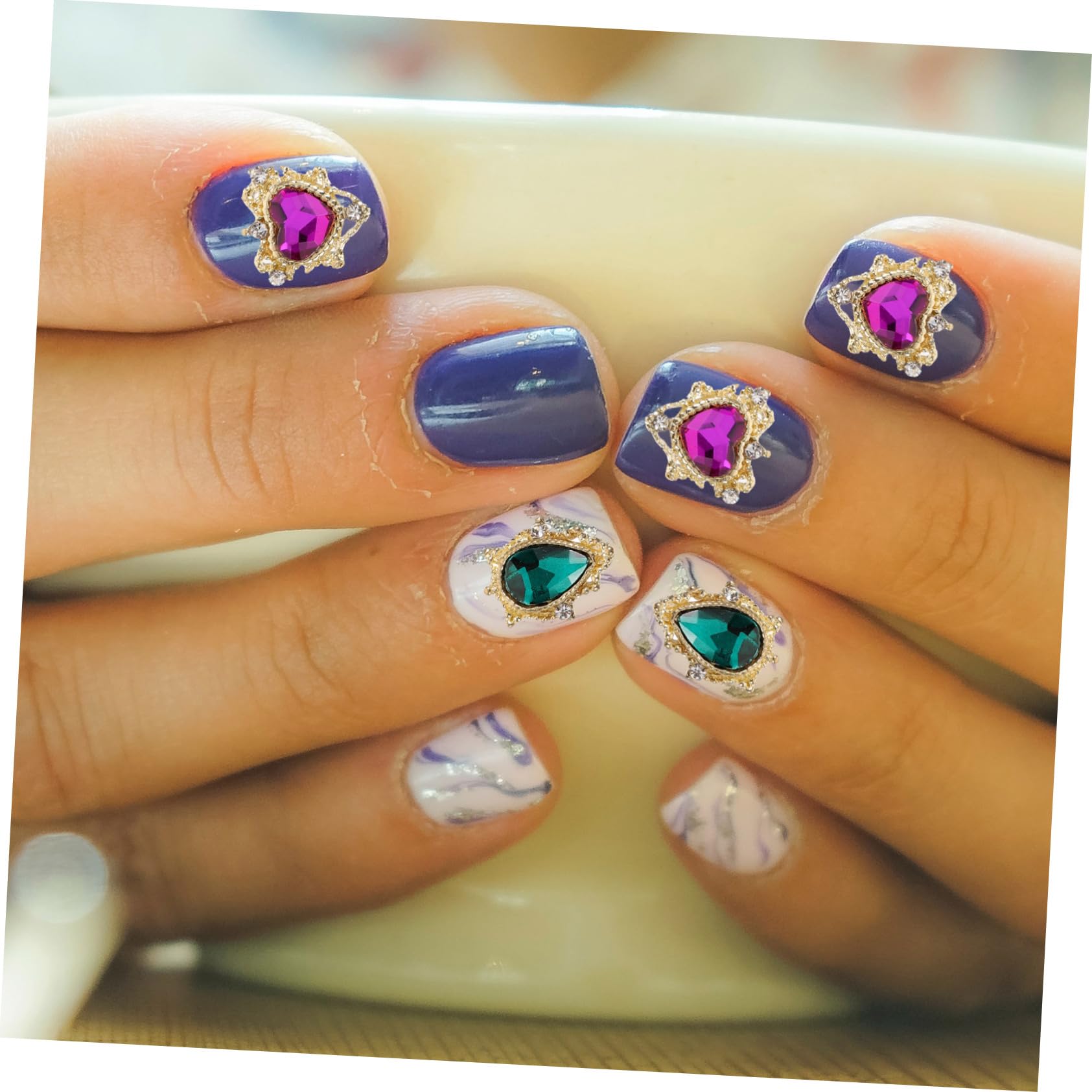 Healvian 5sätze Nail Rhinestones Für Kreative Nagelkunst Farben Glänzende Strasssteine Für Hochzeiten Valentinstag Und Bastelprojekte Vielseitig Einsetzbar Für Nägel Handyhüllen Und