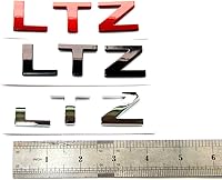 Vista 3 de Yoaoo 1 emblema de placa de identificación de letra LTZ negra OEM 2008-2015 compatible con Silverado Yukon Sierra brillante