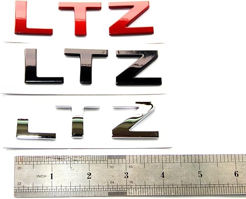 Miniatura 3 de 1 emblema de placa de identificación de letra LTZ negra OEM 2008-2015 Cruze Silverado Yukon Sierra brillante