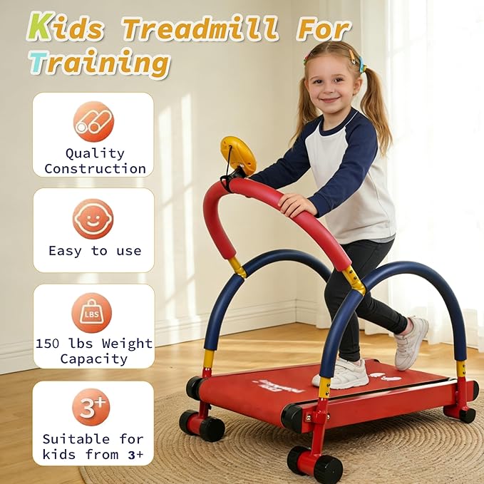 Caminadora Mecánica para Niños Multicolor con Display LED miniatura 3