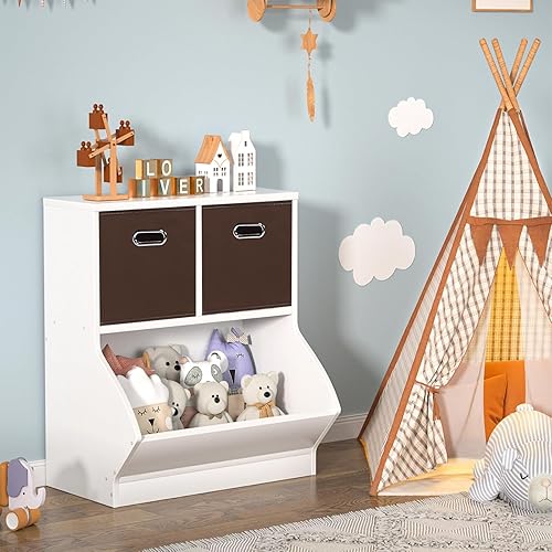 Vista 92 de Cubos de almacenamiento plegables negros, caja de almacenamiento de tela, cestas organizadoras con asas dobles para organizador del hogar