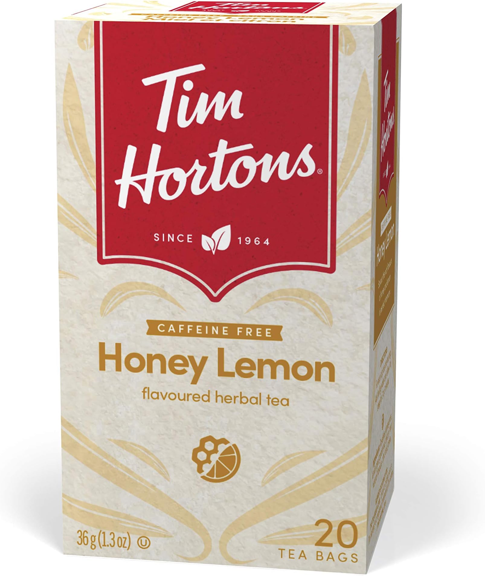 Honey Lemon Herbal Tea, 20 Tea Bags, 36g (1.3oz), Import from Canada