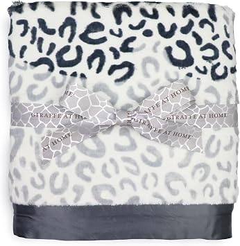 Leopard Shadow Luxe Throw 45" x 59" by Little Giraffe