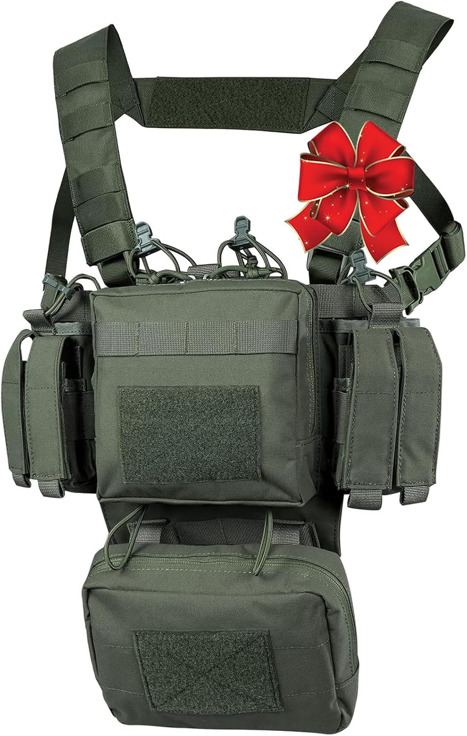 VISMIX Tactical Chest Rig, Adjustable&Detachable Molle Chest Rigs with ...